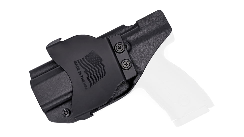 Rounded OWB KYDEX Paddle Holster, CZ P-10 C, Right Hand, Black, CZU-P10C-BK-RH-OWBPDL