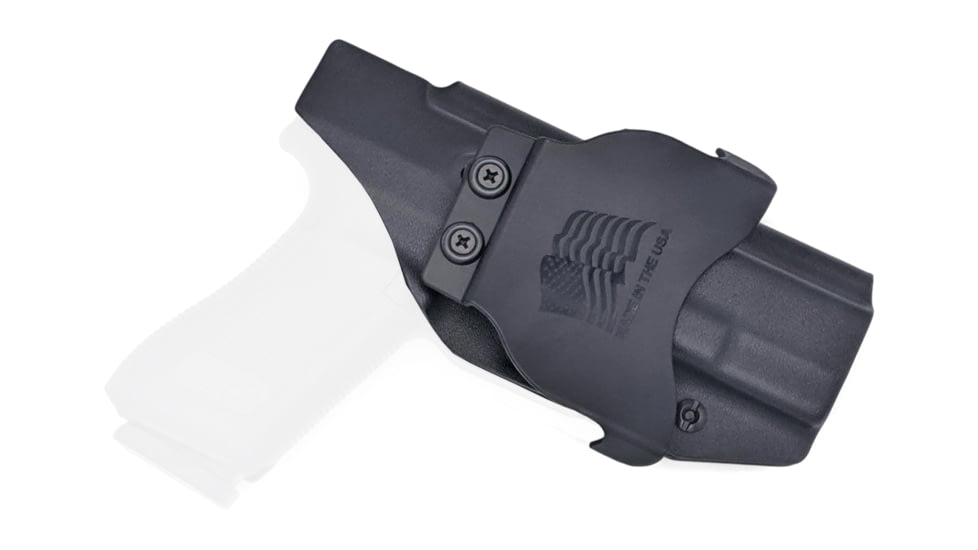 Rounded OWB KYDEX Paddle Holster, Glock 17/22/31 Gen 1-5, Left Hand, Black, GLK-172231-BK-LH-OWBPDL