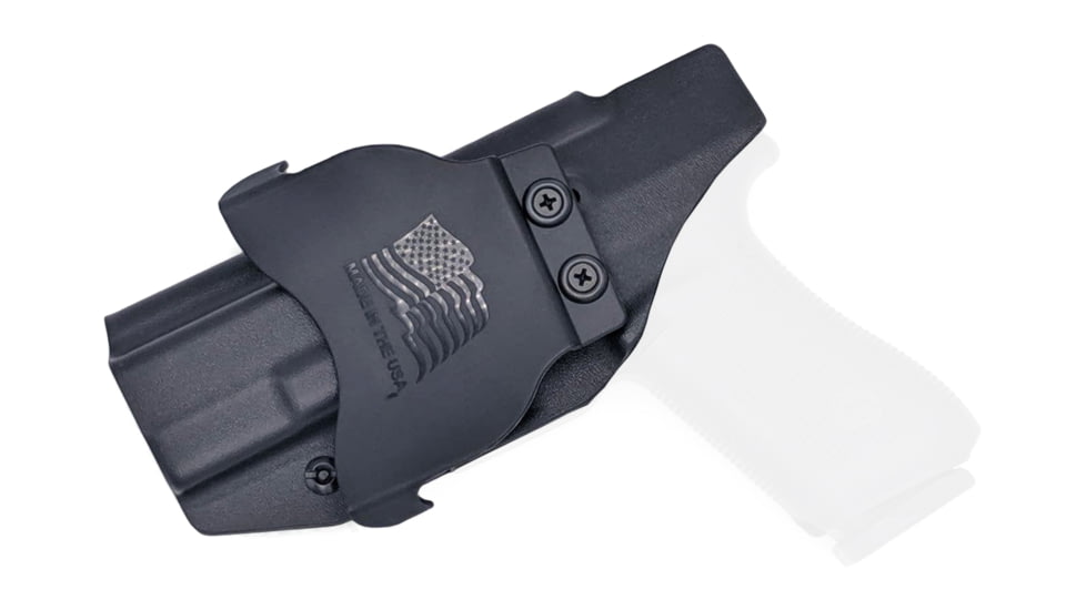 Rounded OWB KYDEX Paddle Holster, Glock 17/22/31 Gen 1-5, Right Hand, Black, GLK-172231-BK-RH-OWBPDL