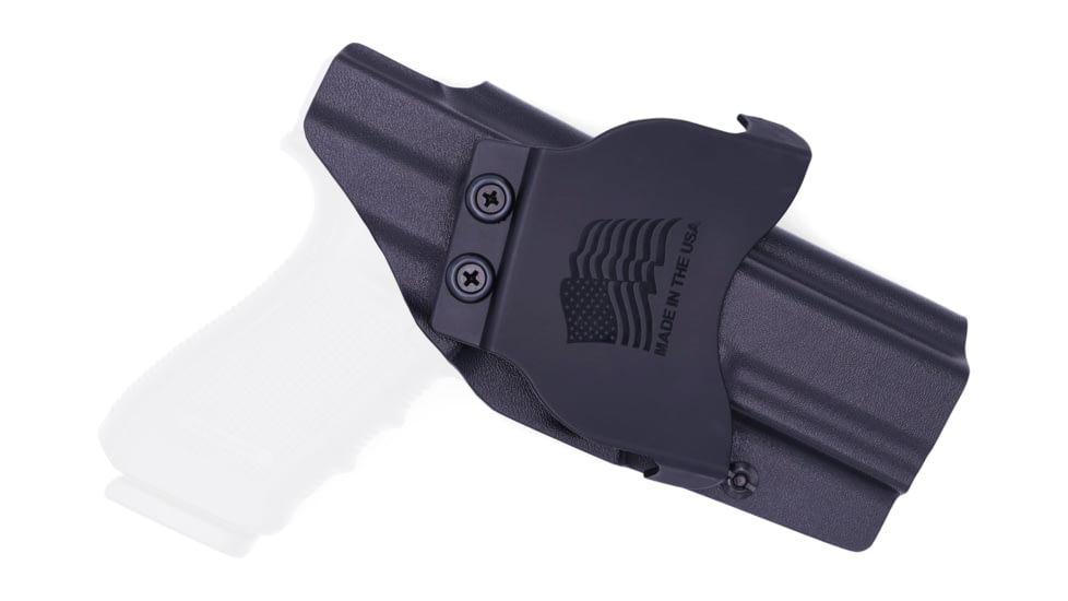 Rounded OWB KYDEX Paddle Holster, Glock 20/21, Left Hand, Black, GLK-2021-BK-LH-OWBPDL