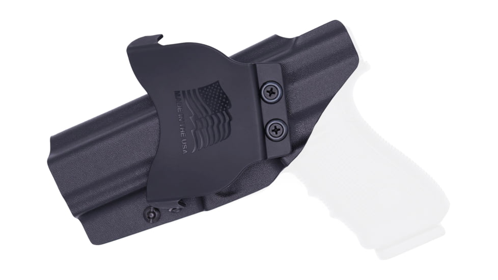 Rounded OWB KYDEX Paddle Holster, Glock 20/21, Right Hand, Black, GLK-2021-BK-RH-OWBPDL