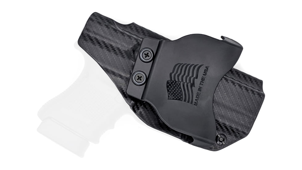 Rounded OWB KYDEX Paddle Holster, Glock 29/30/30SF, Left Hand, Carbon Fiber, GLK-G30-CF-LH-OWBPDL