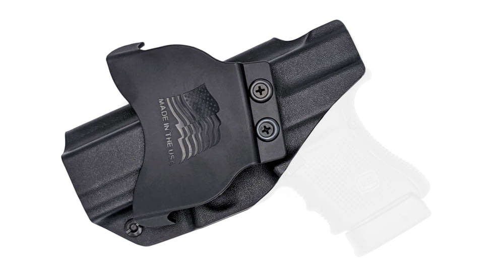 Rounded OWB KYDEX Paddle Holster, Glock 30S, Right Hand, Black, GLK-30S-BK-RH-OWBPDL