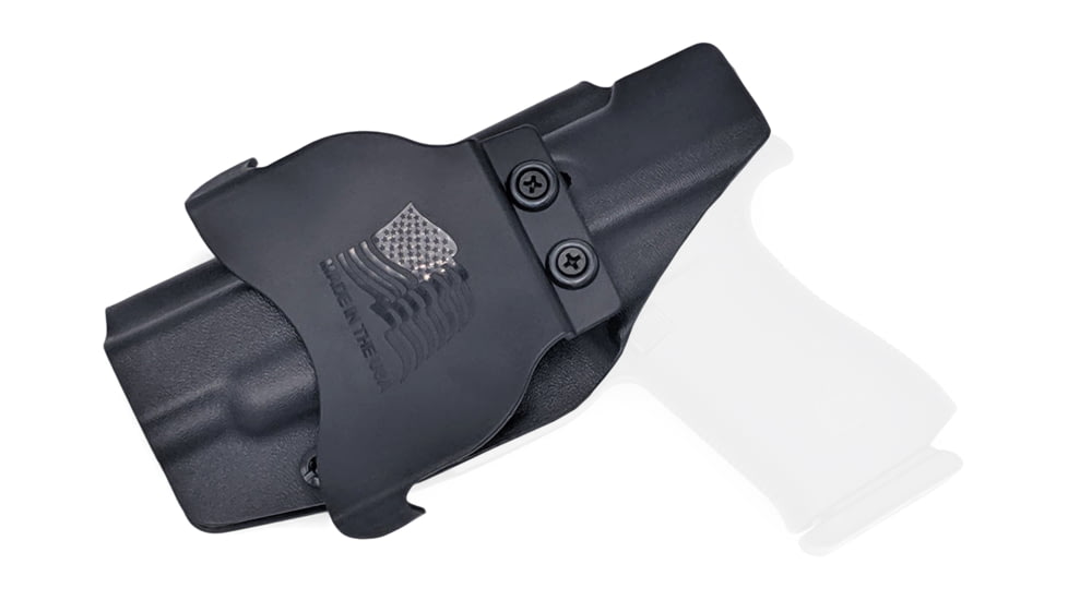 Rounded OWB KYDEX Paddle Holster, Glock 48, Right Hand, Black, GLK-G48-BK-RH-OWBPDL