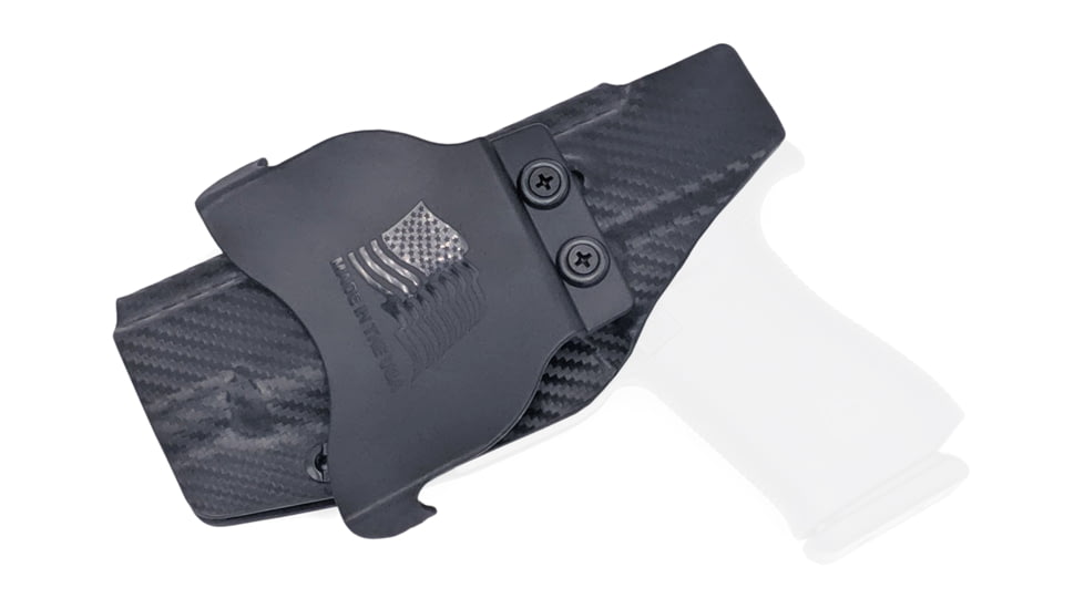 Rounded OWB KYDEX Paddle Holster, Glock 48, Right Hand, Carbon Fiber, GLK-G48-CF-RH-OWBPDL