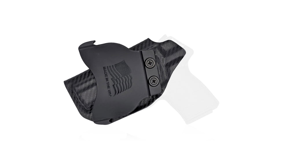 Rounded OWB KYDEX Paddle Holster, Kel-Tec PF-9, Left Hand, Black, KTC-PF9-BK-LH-OWBPDL