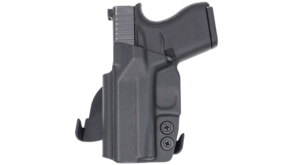 Rounded OWB KYDEX Paddle Holster Optics Ready for Glock 43, Left, Black, CEC000612