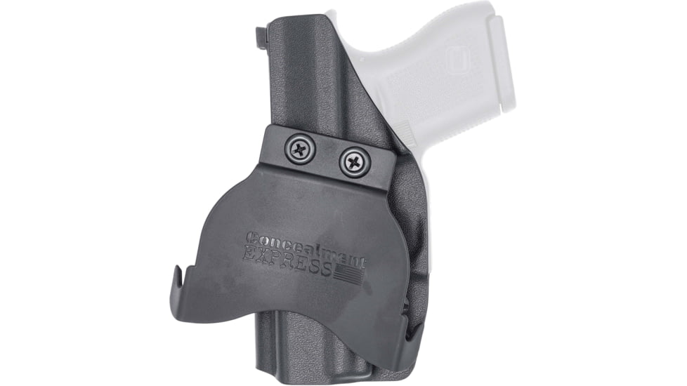 Rounded OWB KYDEX Paddle Holster Optics Ready for Glock 43, Right, Black, GLK-G43-BK-RH-OWBPDL-RMR