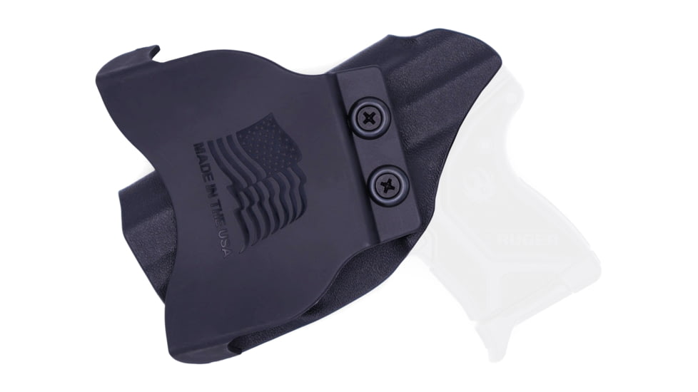 Rounded OWB KYDEX Paddle Holster, Ruger LCP 2, Right Hand, Black, RGR-LCP2-BK-RH-OWBPDL
