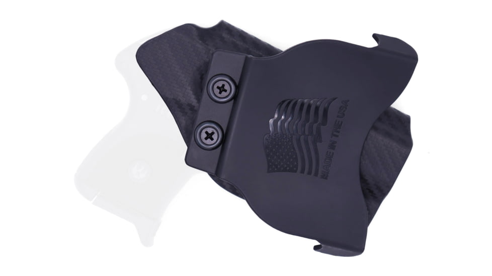 Rounded OWB KYDEX Paddle Holster, Ruger LCP, Left Hand, Carbon Fiber, RGR-LCP-CF-LH-OWBPDL