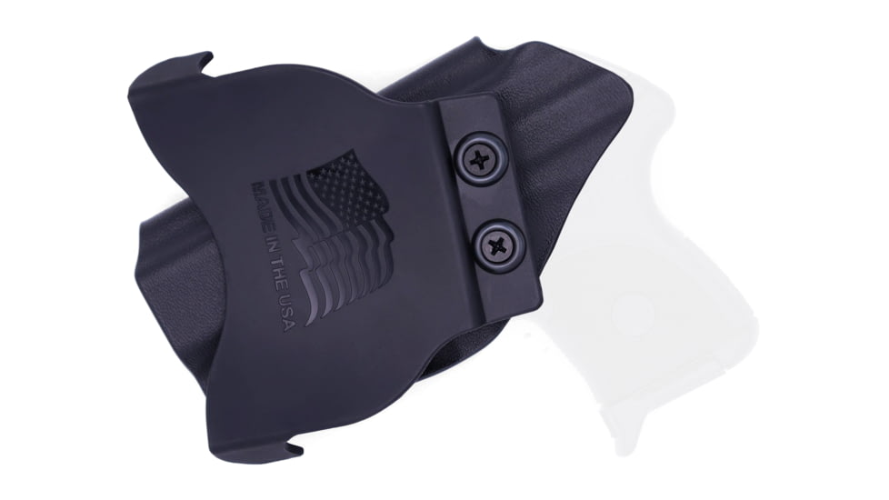 Rounded OWB KYDEX Paddle Holster, Ruger LCP, Right Hand, Black, RGR-LCP-BK-RH-OWBPDL