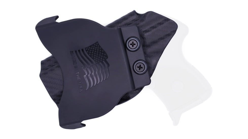 Rounded OWB KYDEX Paddle Holster, Ruger LCP, Right Hand, Carbon Fiber, RGR-LCP-CF-RH-OWBPDL