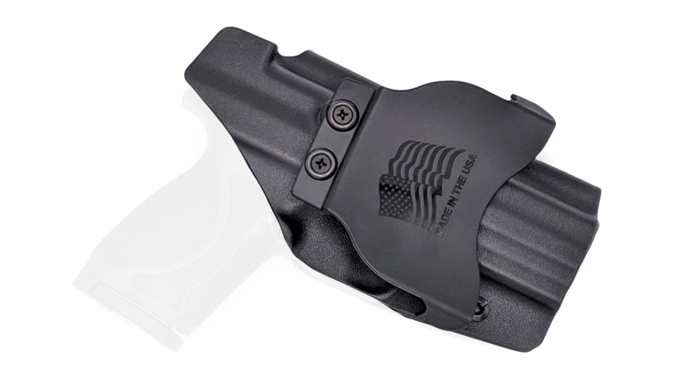 Rounded OWB Paddle Holster, S&amp;W M&amp;P 9C/40C Compact Gen1, LH, Black, SWN-MP9C40C-BK-LH-OWBPDL