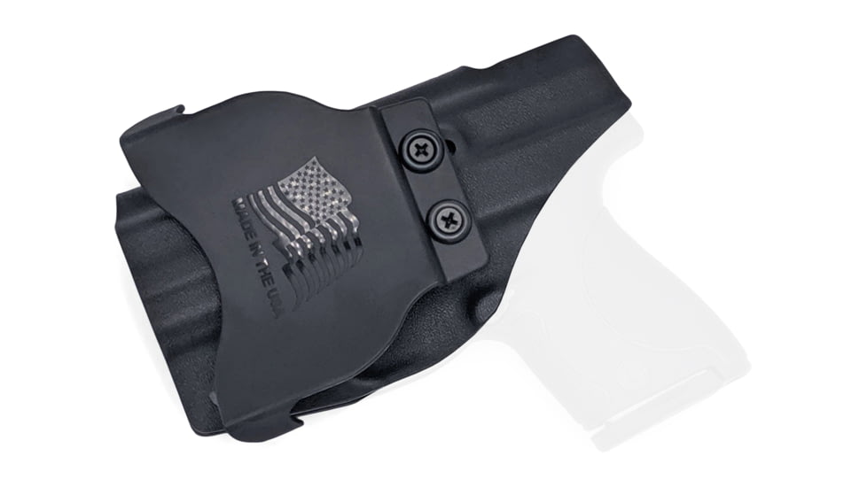 Rounded OWB Paddle Holster, S&amp;W M&amp;P SHIELD 9mm/40SW, SHIELD M2.0 &amp; Perf. Center - Non-Laser, Right Hand, Black, SWN-MPSHIELD-BK-RH-OWBPDL
