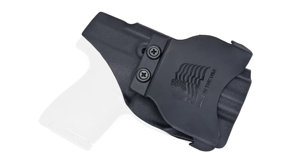 Rounded OWB Paddle Holster, S&amp;W M&amp;P SHIELD 9mm/40SW, Left Hand, Black, SWN-MPSHIELD-BK-LH-OWBPDL