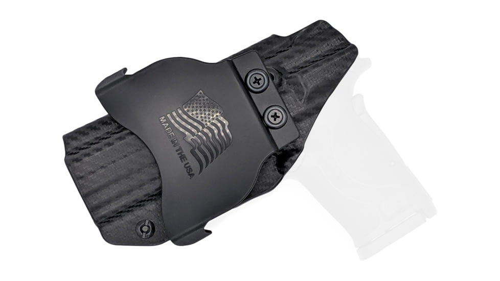Rounded OWB Paddle Holster, S&amp;W M&amp;P SHIELD 9mm EZ, Left Hand, Black, SWN-MPSHIELD9EZ-BK-LH-OWBPDL