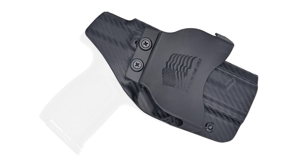 Rounded OWB Paddle Holster, Smith &amp; Wesson SD9VE/SD40VE, Left Hand, Carbon Fiber, SWN-SD940VE-CF-LH-OWBPDL