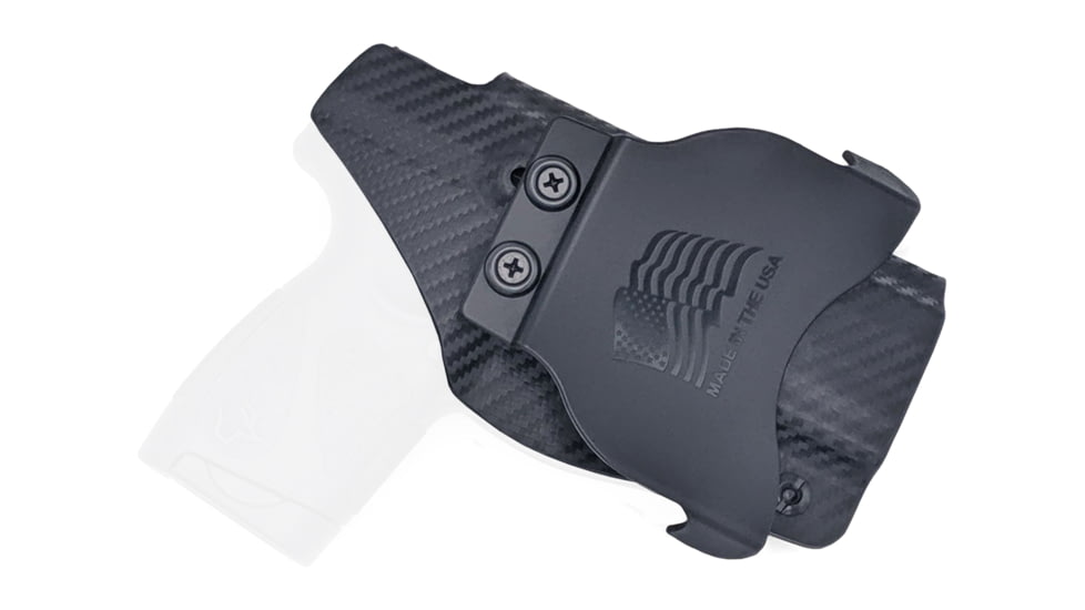 Rounded OWB KYDEX Paddle Holster, Taurus G2S, Left Hand, Carbon Fiber Black, TRS-G2S-CF-LH-OWBPDL