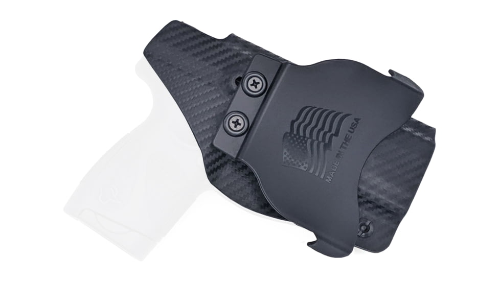 Rounded OWB KYDEX Paddle Holster, Taurus G3C, Left Hand, Carbon Fiber, TRS-G3C-CF-LH-OWBPDL