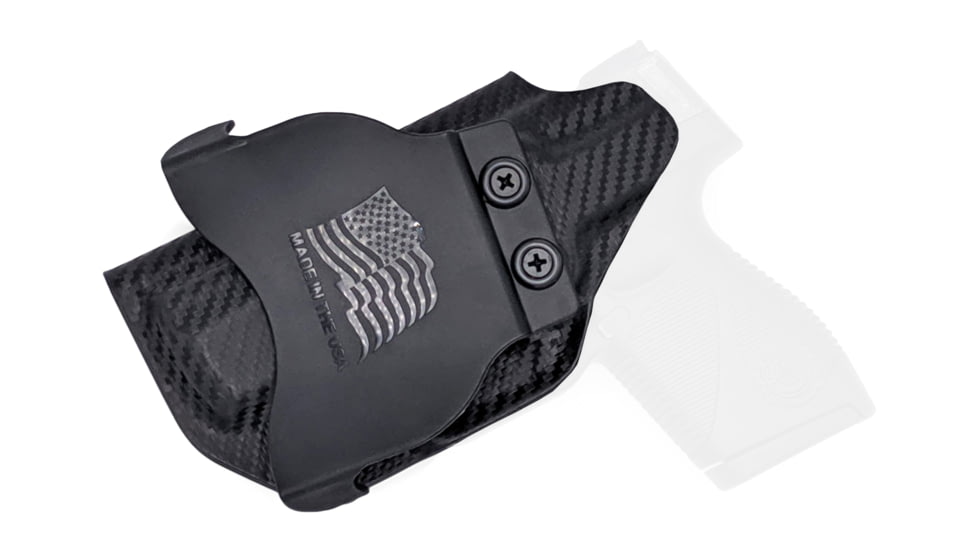 Rounded OWB KYDEX Paddle Holster, Taurus PT709/PT740 Slim, Left Hand, Black, TRS-PT709S-BK-LH-OWBPDL
