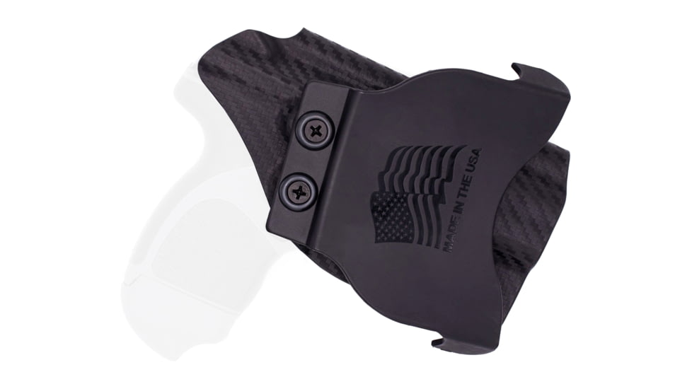 Rounded OWB KYDEX Paddle Holster, Taurus Spectrum, Left Hand, Carbon Fiber Black, TRS-SPECTRUM-CF-LH-OWBPDL