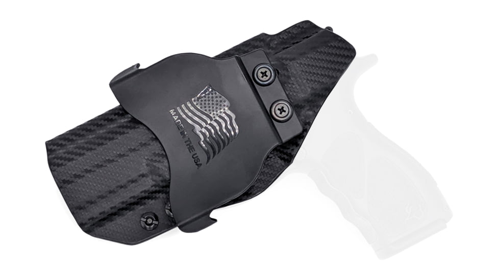 Rounded OWB KYDEX Paddle Holster, Taurus TH9/TH40 Full Size, Right Hand, Carbon Fiber, TRS-TH9TH40-CF-RH-OWBPDL