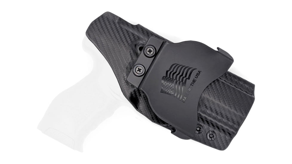 Rounded OWB KYDEX Paddle Holster, Walther Creed, Left Hand, Carbon Fiber Black, WTR-CREED-CF-LH-OWBPDL