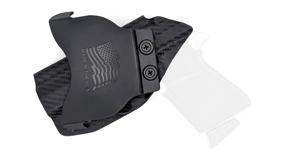 Rounded OWB KYDEX Paddle Holster, Walther PPK/S, Right Hand, Carbon Fiber Black, WTR-PPKS-CF-RH-OWBPDL