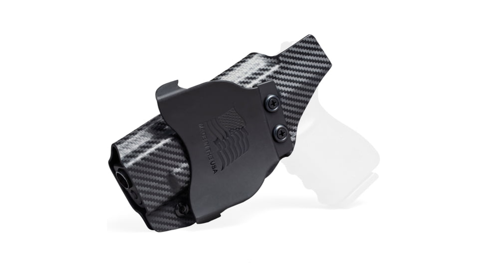 Rounded OWB KYDEX Paddle Holster, Walther PPS M2, Left Hand, Black, WTR-PPSM2-BK-LH-OWBPDL