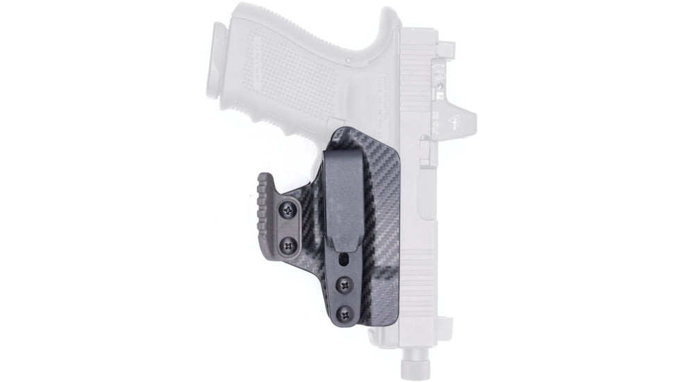 Rounded Tuckable IWB KYDEX Holster, CZ P-10F /P-10C /P-10S, Ambidextrous, Carbon Fiber, CZU-P10FS-CF-TGTUCK