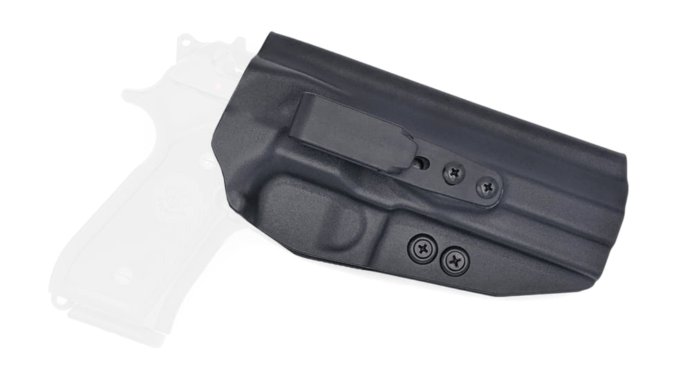 Rounded Tuckable IWB KYDEX Holster, Beretta APX, Ambidextrous, Black, BTA-APX-BK-TUCK