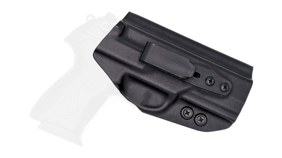 Rounded Tuckable IWB KYDEX Holster, Beretta PX4 Storm Compact 9/40, Right Hand, Black, BTA-PX4CMPCT-BK-RH-TUCK