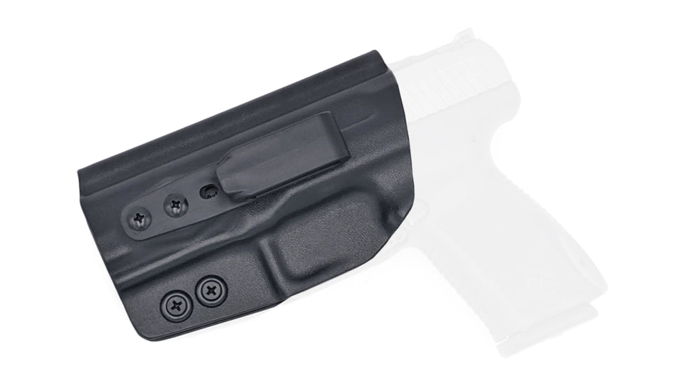 Rounded Tuckable IWB KYDEX Holster, Canik TP9SA, Left Hand, Black, CNK-TP9SA-BK-LH-TUCK