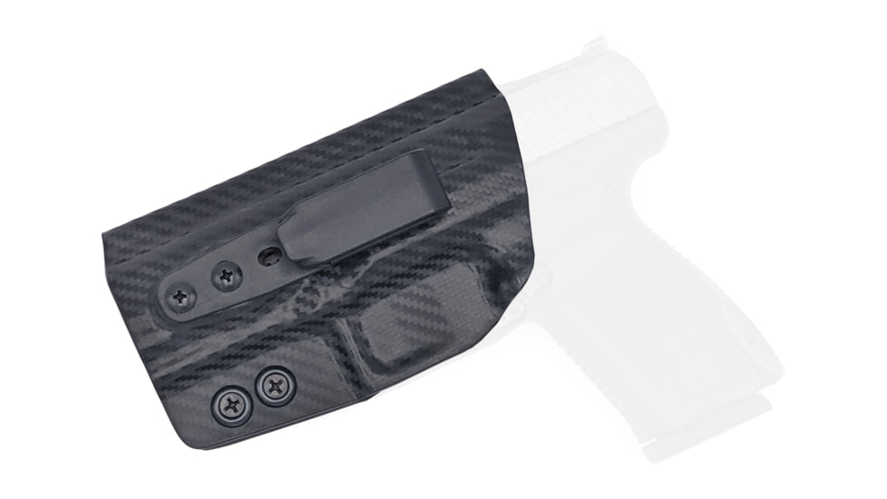 Rounded Tuckable IWB KYDEX Holster, Canik TP9SF/TP9SF Elite, Left Hand, Carbon Fiber, CNK-TP9SFELT-CF-LH-TUCK