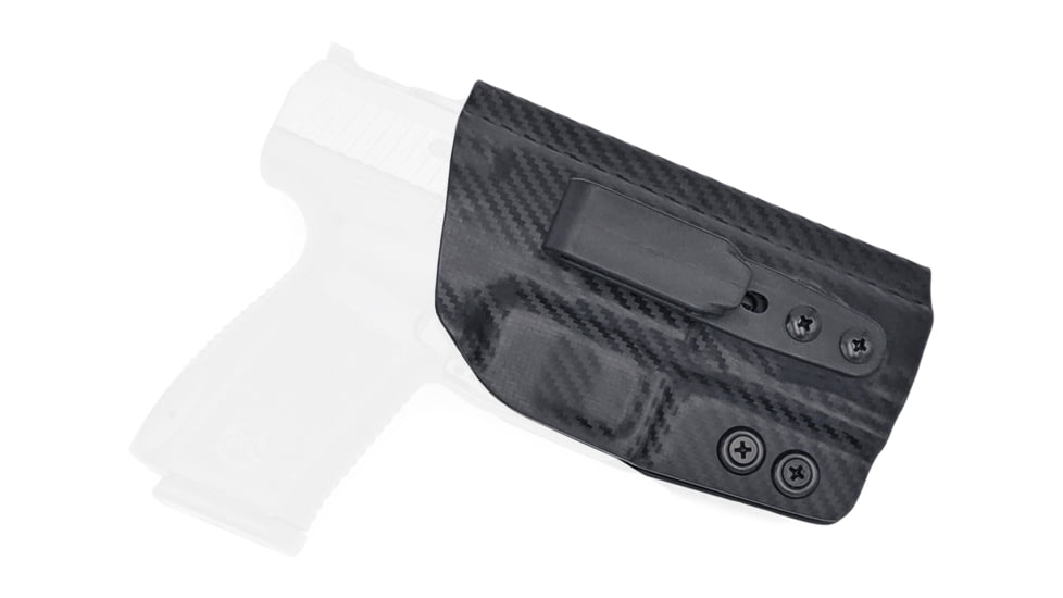 Rounded Tuckable IWB KYDEX Holster, Canik TP9SF/TP9SF Elite, Right Hand, Carbon Fiber, CNK-TP9SFELT-CF-RH-TUCK