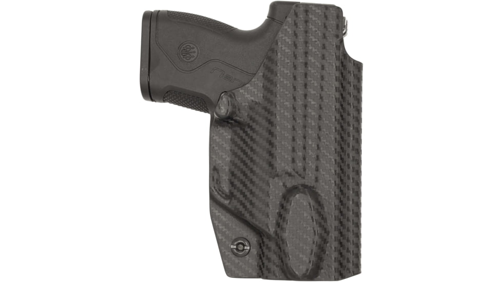 Rounded Tuckable IWB KYDEX Holster for Beretta Nano, Left, Carbon Fiber Black, CEB000544