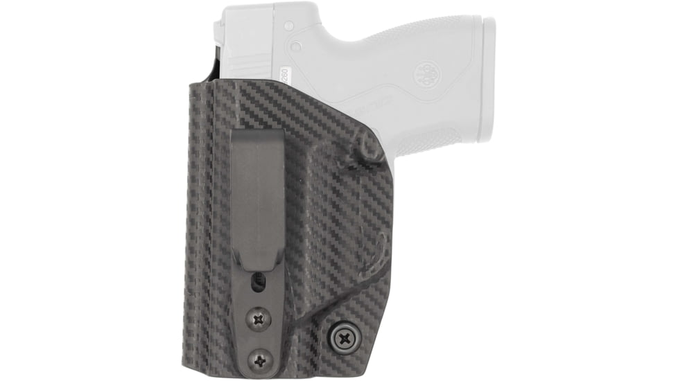 Rounded Tuckable IWB KYDEX Holster for Beretta Nano, Left, Carbon Fiber Black, CEB000544