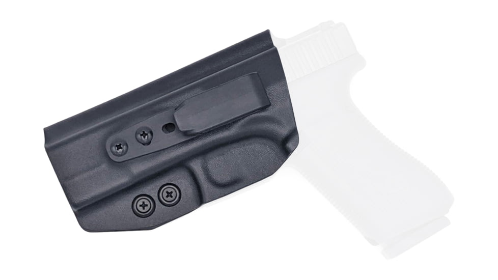 Rounded Tuckable IWB KYDEX Holster, Glock 17/22/31 Gen 1-5, Left Hand, Black, GLK-172231-BK-LH-TUCK