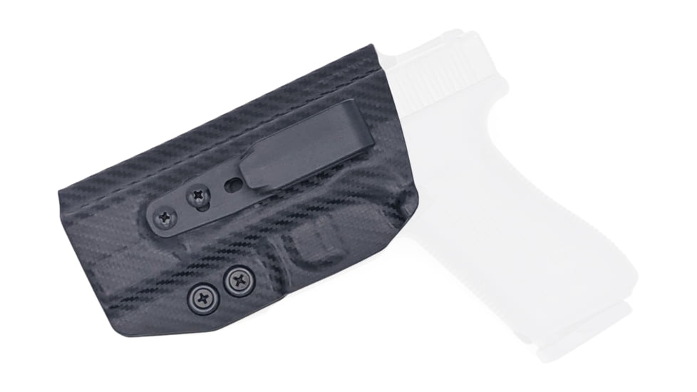Rounded Tuckable IWB KYDEX Holster, Glock 17/22/31 Gen 1-5, Left Hand, Carbon Fiber, GLK-172231-CF-LH-TUCK