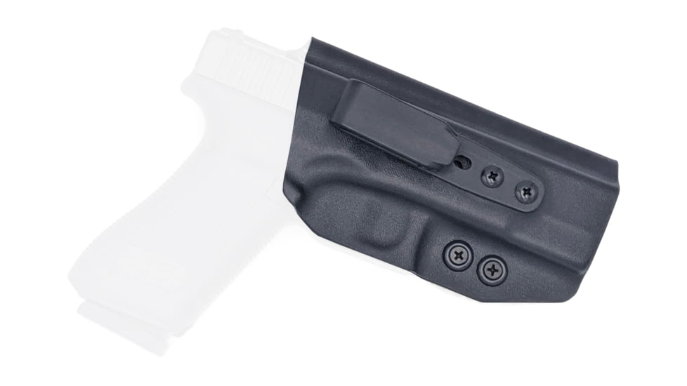 Rounded Tuckable IWB KYDEX Holster, Glock 17/22/31 Gen 1-5, Right Hand, Black, GLK-172231-BK-RH-TUCK