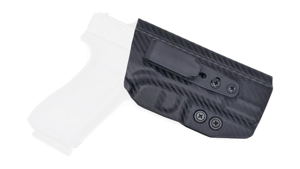 Rounded Tuckable IWB KYDEX Holster, Glock 17/22/31 Gen 1-5, Right Hand, Carbon Fiber, GLK-172231-CF-RH-TUCK