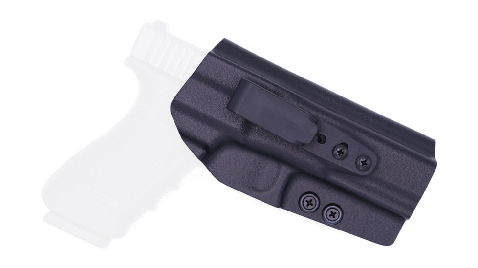 Rounded Tuckable IWB KYDEX Holster, Glock 20/21, Ambidextrous, Black, GLK-2021-BK-TUCK