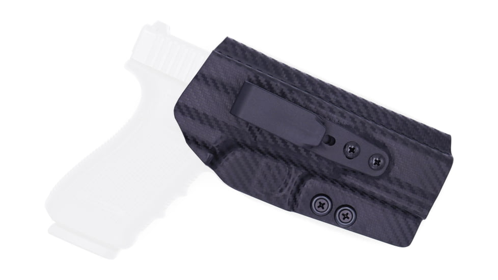 Rounded Tuckable IWB KYDEX Holster, Glock 20/21, Ambidextrous, Carbon Fiber, GLK-2021-CF-TUCK