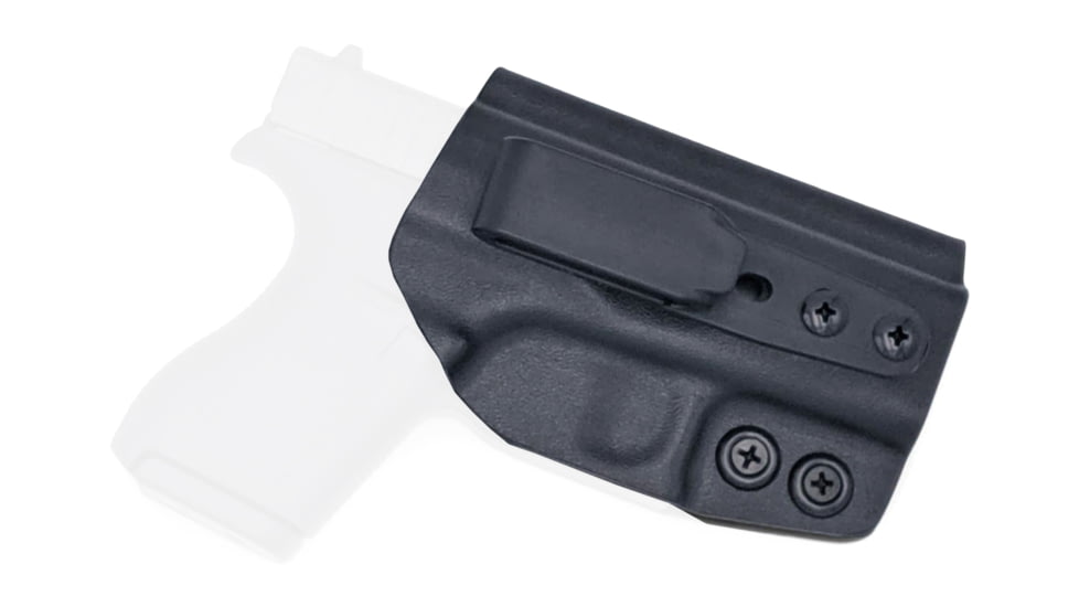 Rounded Tuckable IWB KYDEX Holster, Glock 42, Ambidextrous, Black, GLK-G42-BK-TUCK