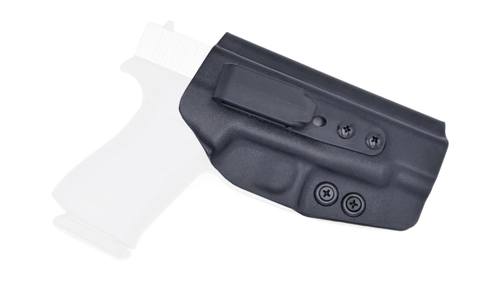 Rounded Tuckable IWB KYDEX Holster, Glock 48, Ambidextrous, Black, GLK-G48-BK-TUCK