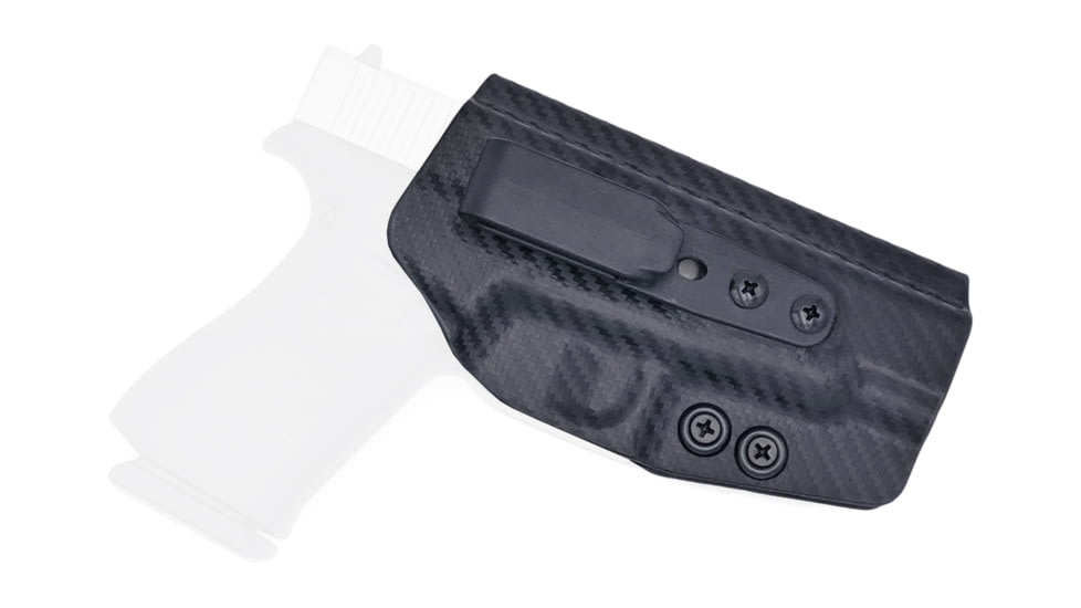 Rounded Tuckable IWB KYDEX Holster, Glock 48, Ambidextrous, Carbon Fiber, GLK-G48-CF-TUCK