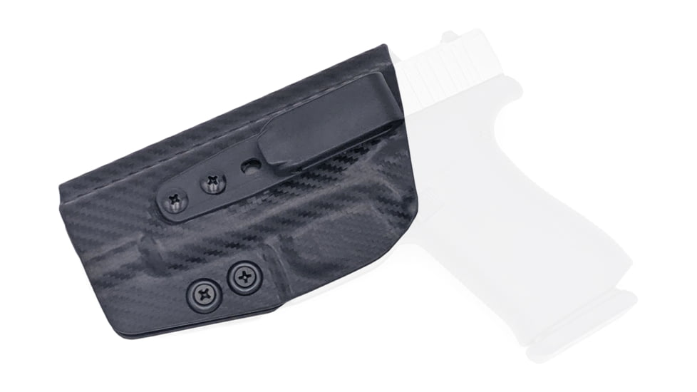Rounded Tuckable IWB KYDEX Holster, Glock 48, Left Hand, Carbon Fiber, GLK-G48-CF-LH-TUCK