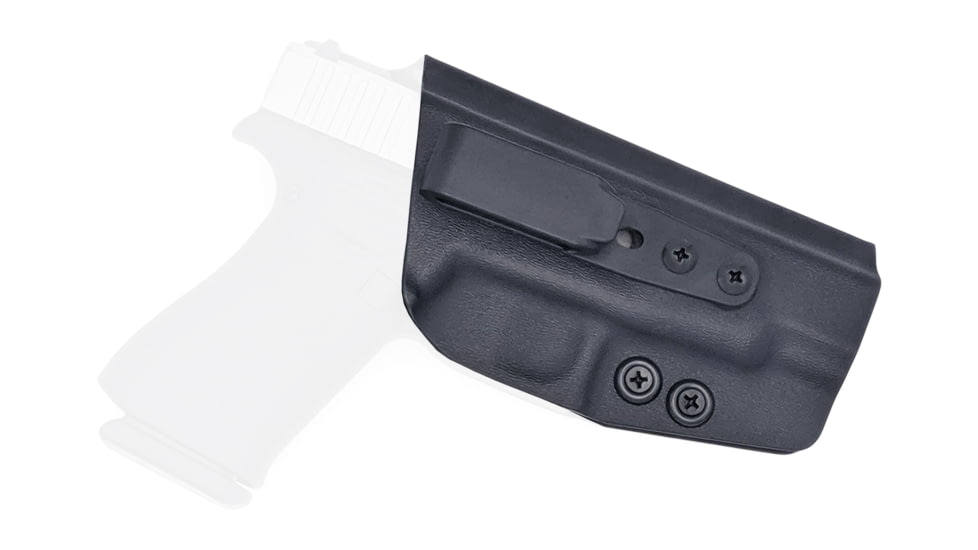 Rounded Tuckable IWB KYDEX Holster, Glock 48, Right Hand, Black, GLK-G48-BK-RH-TUCK