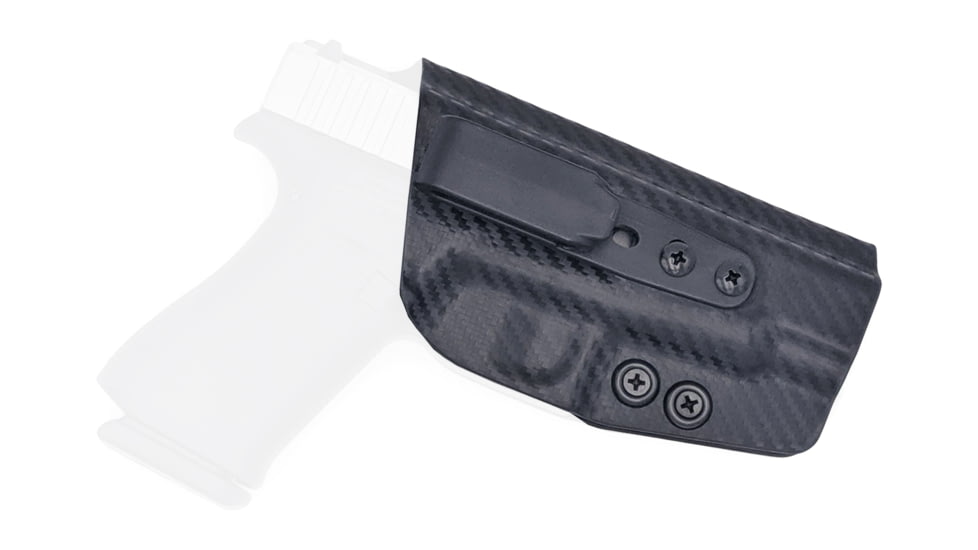 Rounded Tuckable IWB KYDEX Holster, Glock 48, Right Hand, Carbon Fiber, GLK-G48-CF-RH-TUCK