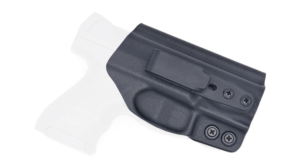 Rounded Tuckable IWB KYDEX Holster, Heckler &amp; Koch VP9SK, Ambidextrous, Black, HKH-VP9SK-BK-TUCK